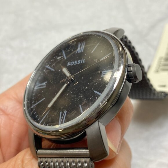 Fossil BQ2370 Rhett Quartz Grey Smoke Black Mesh Watch for Mens - Picture 2 of 6